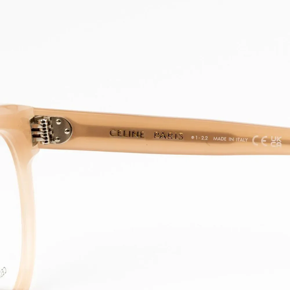 NEW Celine CL50093I 072 Beige Nude Round Women Eyeglasses CL 50093I